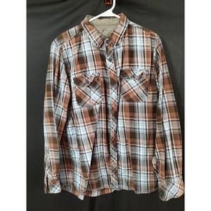 North River Men's Plaid Shirt, Large